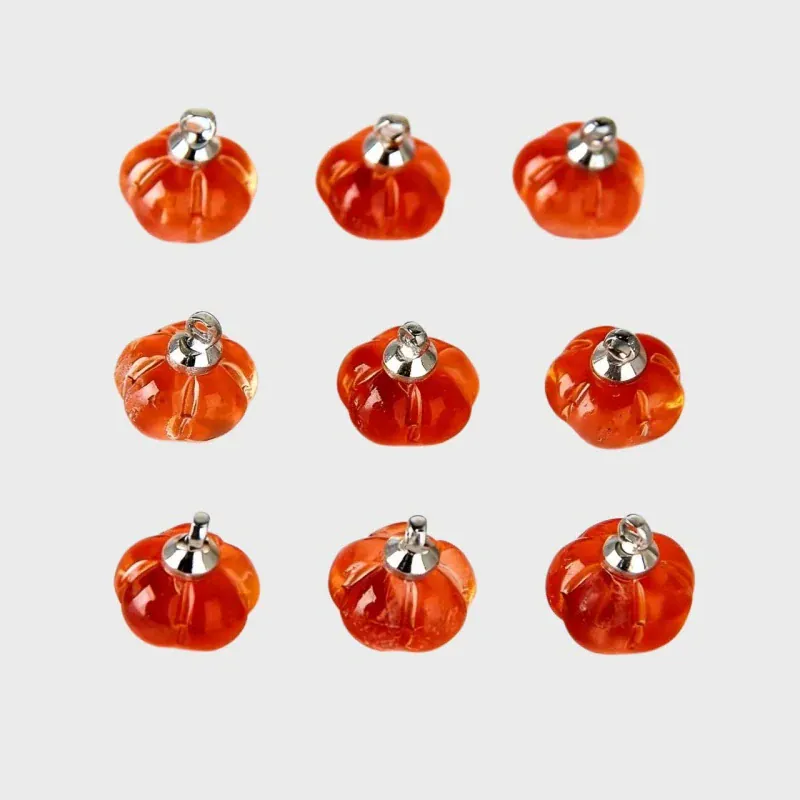 Crystal Pumpkin Pendants [10pcs] - Image 3