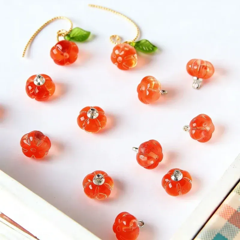 Crystal Pumpkin Pendants [10pcs] - Image 4