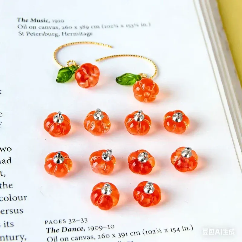 Crystal Pumpkin Pendants [10pcs] - Image 5
