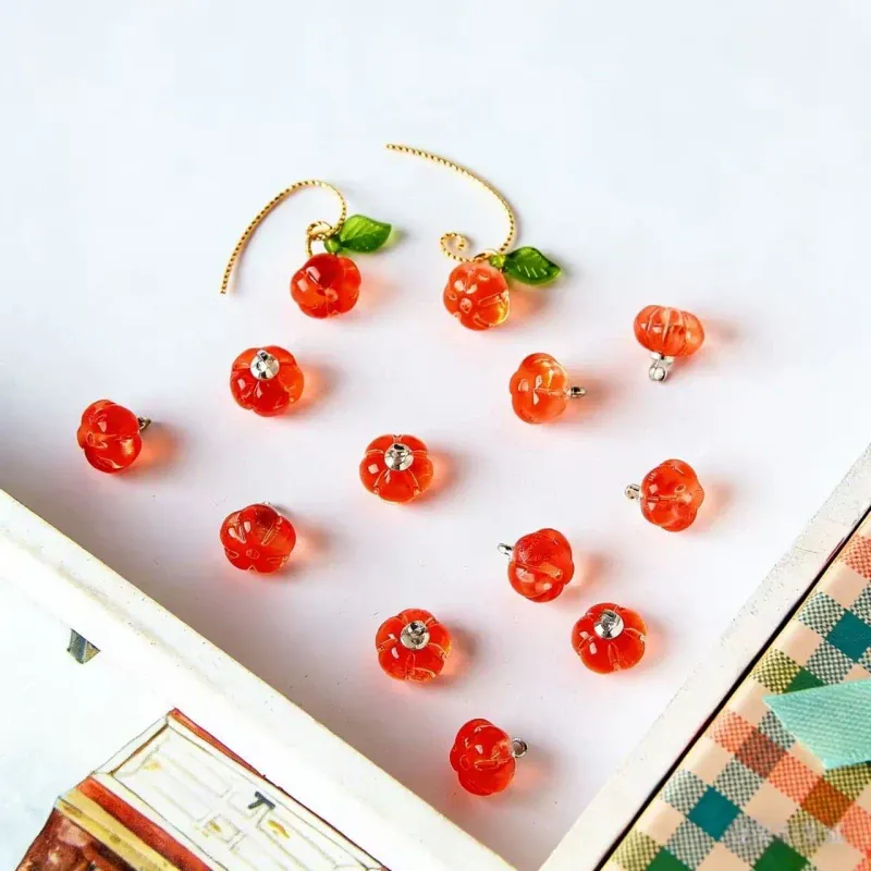 Crystal Pumpkin Pendants [10pcs] - Image 6