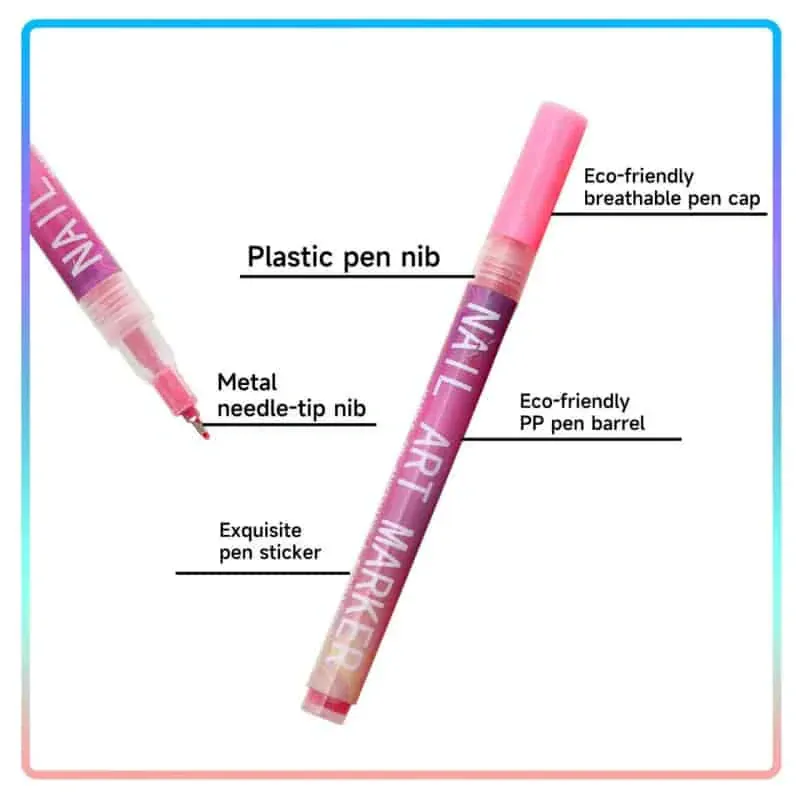 Colors Nails Art Pens Set [12pcs] - Image 3