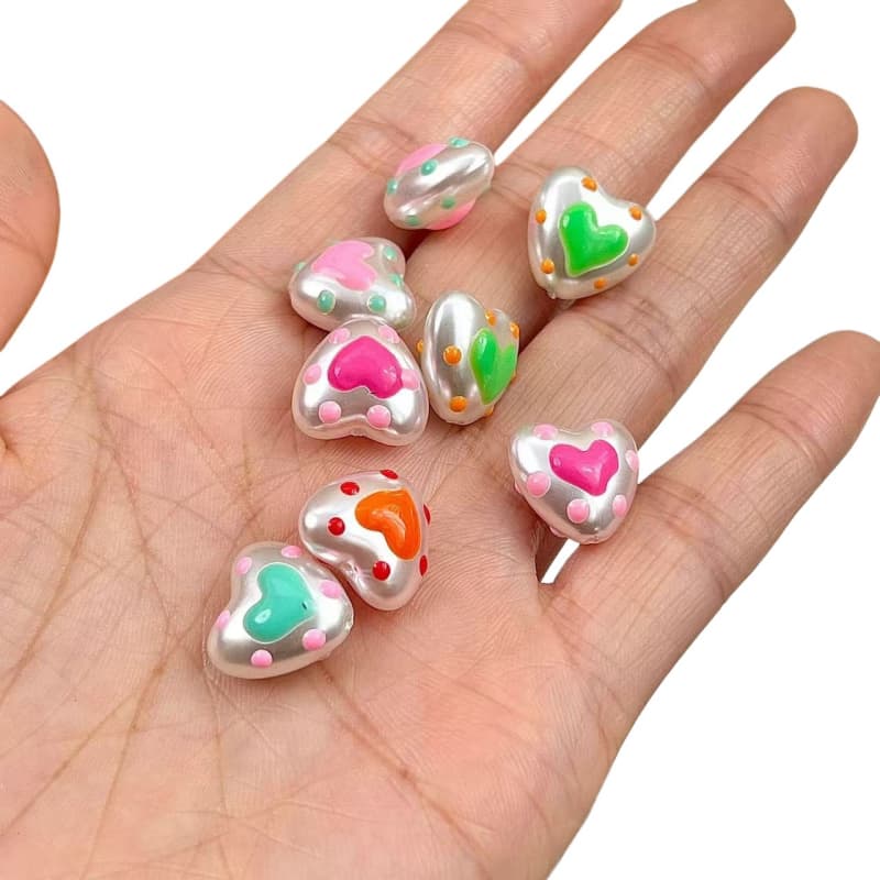 Heart-Shaped Penbeads [10pcs] - Image 10